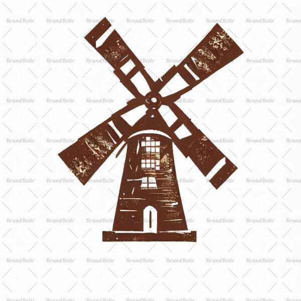 Rustikale Windmühle